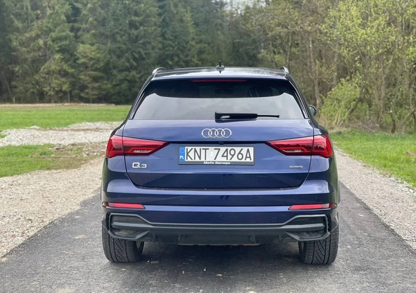 Audi Q3 cena 124999 przebieg: 49000, rok produkcji 2020 z Zakopane małe 106
